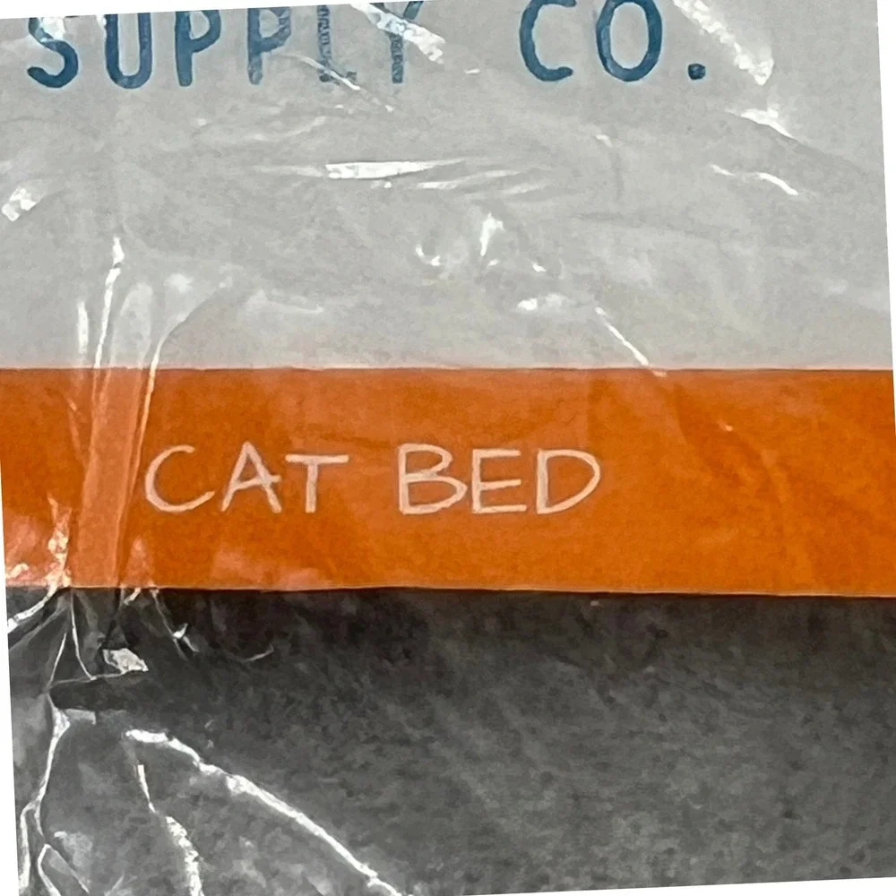 Pet Craft Supply Co Cat Bed Small Grey New 1pc Corduroy Bolster Plush Fleece